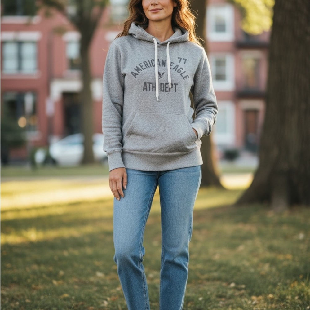 American Eagle Outfitters Gray Hoodie